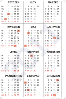 Kalendarz na rok 2011