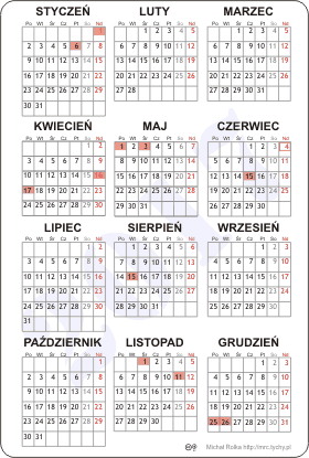 Kalendarz na rok 2017